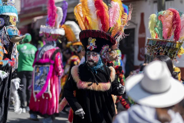 Chinelo Bailando Carnaval Estado México Tradiciones Mexicanas — Foto de Stock