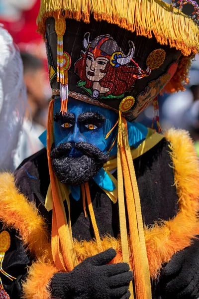 Chinelo Dansând Într Carnaval Statul Mexic Tradiții Mexicane Imagine de stoc