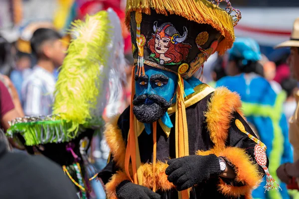 Zamknij Maskę Chinelo Wesołym Miasteczku Meksyku — Zdjęcie stockowe