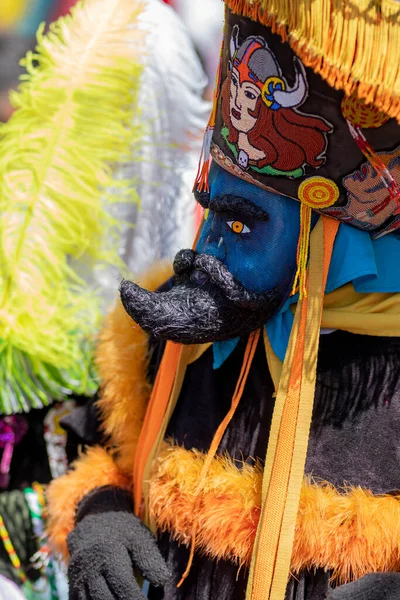 Detailní Záběr Masky Chinela Karnevalu Mexiku — Stock fotografie
