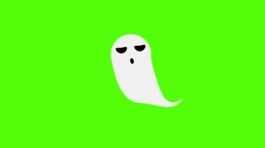 Soul Ghost Boo Cadılar Bayramı Yeşil Ekran Karakteri Hayalet