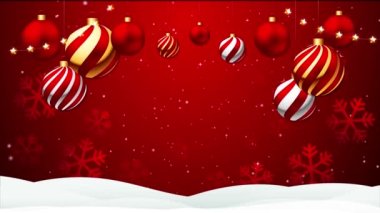 Noel arkaplanı 4k döngüsü 