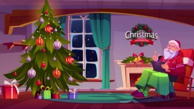 Noel Baba ve Noel Ağacı 4k 