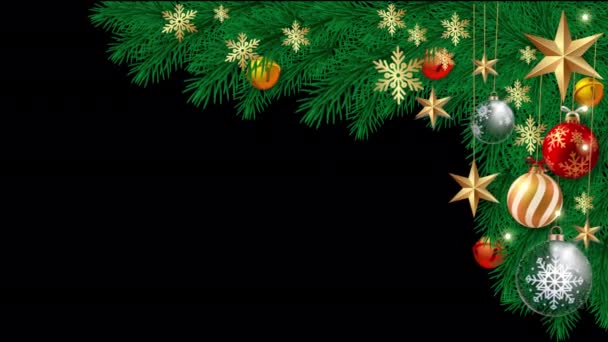 Navidad Decoraciones Fondo — Vídeos de Stock