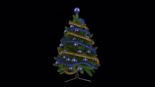 Kerstboom Rotatie — Stockvideo