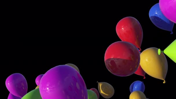 Balony Latające Przejście — Wideo stockowe