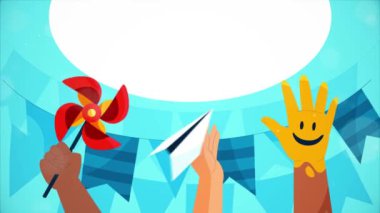 Mutlu Çocuk Günü 4k 