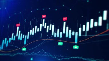 Ticaret Finansal arkaplan 4k döngüsü 