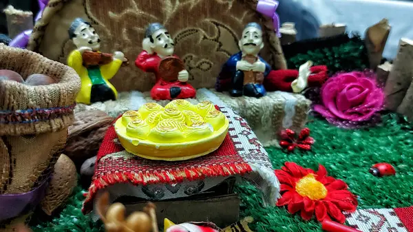 Novruz Праздник Украшения Фона Лицензионные Стоковые Изображения