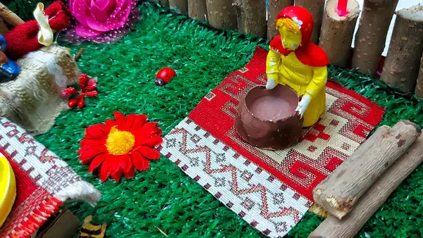 Novruz Праздник Украшения Фона Лицензионные Стоковые Фото