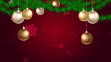 Noel arkaplanı 4k döngüsü