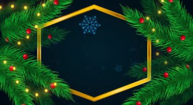 Yılbaşı çerçevesi arkaplan 4k