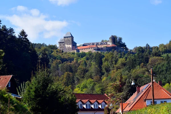 Austria Castello Deutschlandsberg Situato Nella Parte Occidentale Della Stiria — Foto Stock
