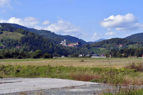 Avusturya Deutschlandsberg Kalesi Styria Nın Batısında Yer Almaktadır — Stok fotoğraf