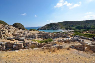 Yunanistan, Girit 'in kuzeydoğusunda antik Itanos kalıntıları yer alıyor