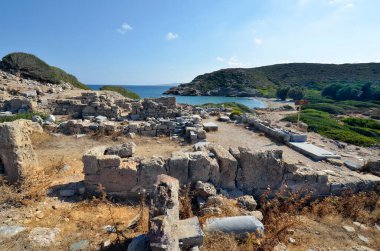 Yunanistan, Girit 'in kuzeydoğusunda antik Itanos kalıntıları yer alıyor