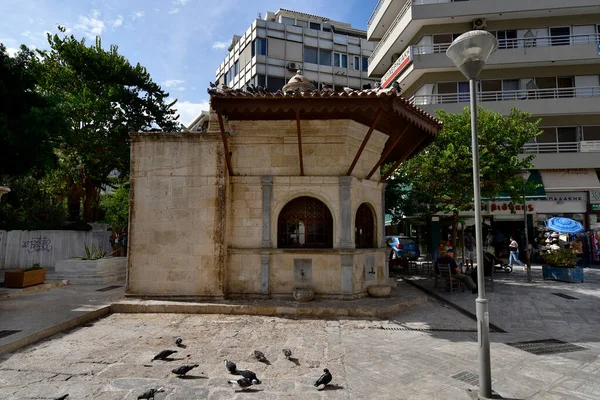 Iraklio Greece October 2022 Capital Crete Island Historical Ottoman Fountain — Stock Photo, Image