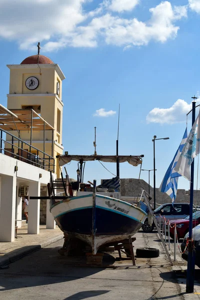 Ierapatra Creta Grecia Octubre 2022 Barco Pesca Dique Seco Puerto — Foto de Stock
