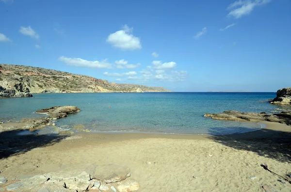 Grécia Praias Eremoupolis Localizado Nordeste Creta Perto Vai — Fotografia de Stock
