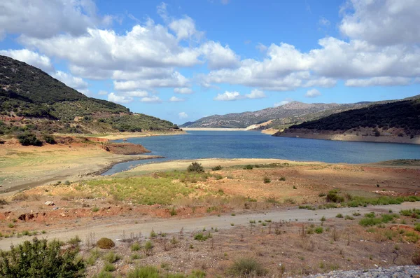 Griekenland Landschap Rond Aposelemi Dam — Stockfoto