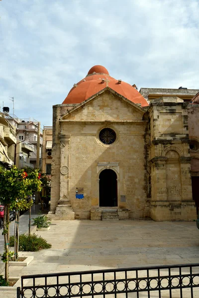 Ираклио Греция Столица Острова Крит Церковь Святой Екатерины Синайской — стоковое фото