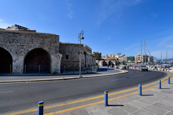 Iraklio Greece October 2022 Capital Crete Island Old Venetian Dockyards — Stock Photo, Image