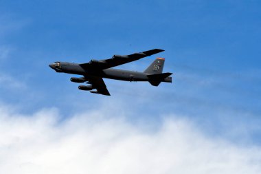 Zeltweg, Avusturya - 03 Eylül 2022: Styria 'daki halka açık hava gösterisi Hava Kuvvetleri 22, B-52 Stratocastle bombardıman uçağı 