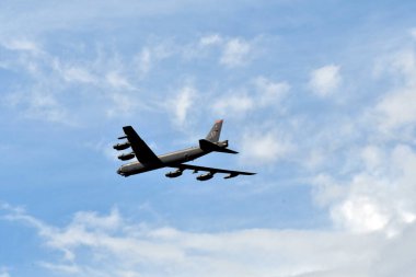 Zeltweg, Avusturya - 03 Eylül 2022: Styria 'daki halka açık hava gösterisi Hava Kuvvetleri 22, B-52 Stratocastle bombardıman uçağı