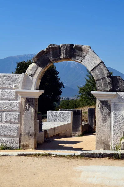 Yunanistan, antik Filippi arkeoloji bölgesi UNESCO Dünya Mirası sahası