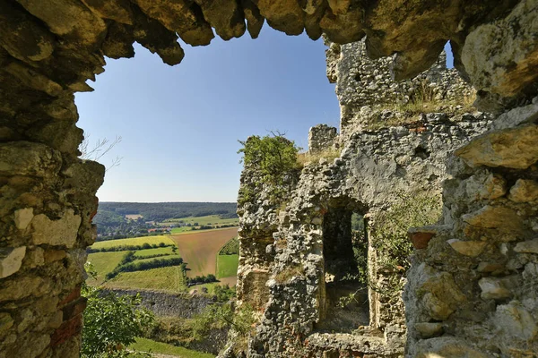 Austria View Medieval Castle Village Falkenstein Well Known Wine Region — Stock Photo, Image
