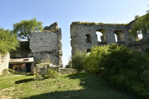 Falkenstein Austria September 2023 Medieval Castle Entrance Called Baptist Vault — Stock Photo, Image