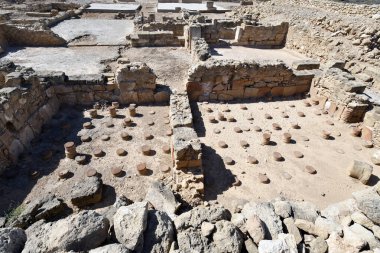 Paphos, Kıbrıs - Kato Paphos Arkeoloji Parkı UNESCO 'nun dünya mirası sahası 