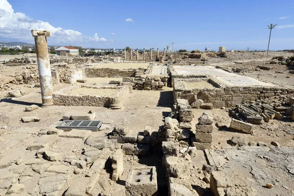 Paphos, Kıbrıs - Kato Paphos Arkeoloji Parkı UNESCO 'nun dünya mirası sahası 