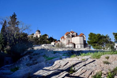 Atina, Yunanistan - Saint Marina Kilisesi ve Ulusal Gözlemevi
