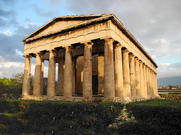 stock image Athens, Greece - December 20, 2023: Temple of Hephaistos in the ancient Athenian Agora