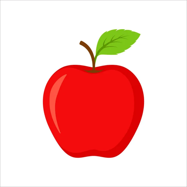 Rote Apfelfrüchte Vektorillustration Von Roten Apfelfrüchten Apple Icon Vector Illustration — Stockvektor