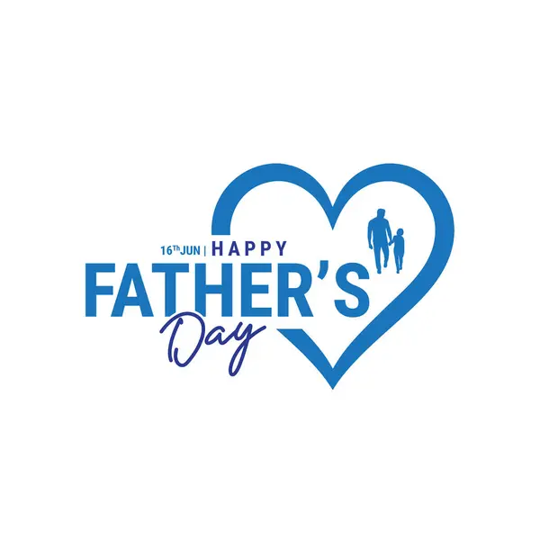 stock vector Father's Day creative typography logo lettering symbol of love care with Dad and children, Pure relation with father concept for corporate tie bow heart, We love you dad, You are my hero, Editable