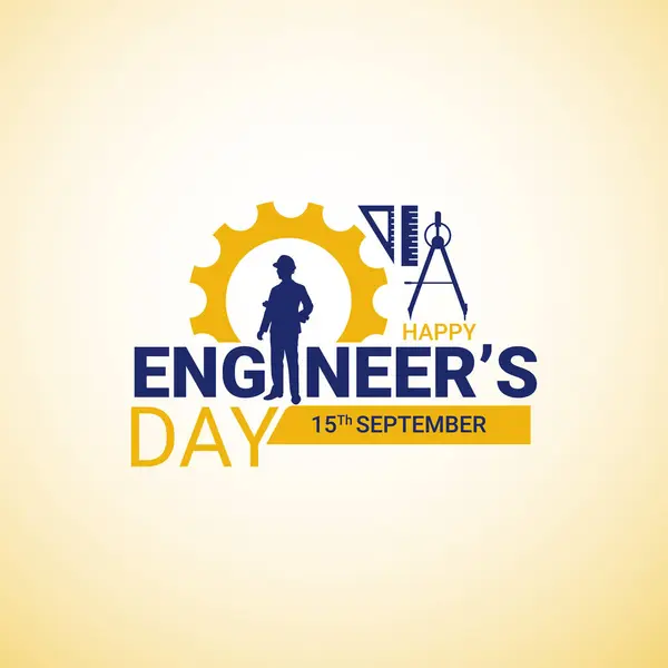 stock vector Engineers' Day in India is celebrated on September 15, Vector illustration creative design banner poster social media design for Engineer's Day. happy Labour Day or International Workers Day May Day celebration design.