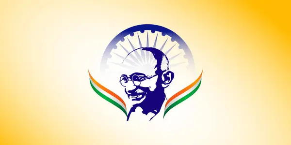 stock vector 2nd October Happy Gandhi Jayanti. indian Freedom Fighter Mahatma Gandhi he is known as Bapu, Gandhi Jayanti creative unique design idea concept vector illustration. national holiday in India