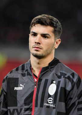AC Milan 'dan Brahim Diaz, Torino FC ile AC Milan arasında 30 Ekim 2022' de İtalya 'nın Torin kentinde oynanan Stadio Olimpico Grande Torino' da oynanan 2022 / 23 karşılaşmasında