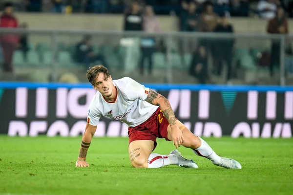Nicolo Zaniolo Roma Reaccionando Durante Partido Fútbol Italiano Serie Hellas — Foto de Stock