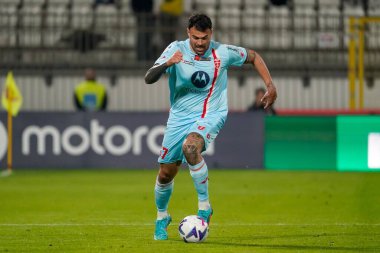 Andrea Petagna (AC Monza) İtalya 'nın başkenti Monza' daki U-Power Stadyumu 'nda oynanan AC Monza maçında, 31 Ekim 2022 - Fotoğraf: Luca Rossin