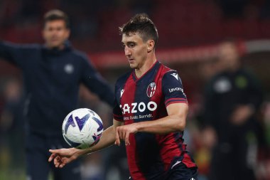 Bologna FC takımından Andrea Cambiaso İtalya 'nın Monza şehrindeki U-Power Stadyumu' nda oynanan AC Monza ile Bologna FC maçında, 31 Ekim 2022 - Fotoğraf: Francesco Scaccianoc