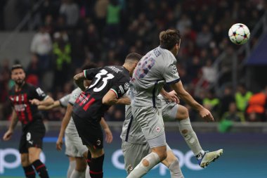 AC Milan 'dan Rade Kruniç, UEFA Şampiyonlar Ligi 2022 / 23 Grup Sahnesi - Grup E futbol maçında Giuseppe Meazza Stadyumu' nda AC Milan ile FC Red Bull Salzburg arasında 2 Kasım 2022 'de oynanan maçta gol attı - Fotoğraf: Fabrizio Carabelli / LiveM
