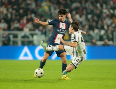 UEFA Şampiyonlar Ligi H Grubu sırasında Juventus Fc 'ten Nicolo Faggioli, 2 Kasım 2022' de İtalya 'nın Allianz Stadyumu' nda Juventus Fc ve Paris Saint Germain arasında oynanan futbol karşılaşması. Fotoğraf: Nderim Kaceli - Fotoğraf: Nderim Kaceli / LiveMedi