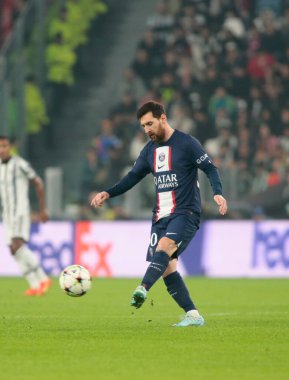 UEFA Şampiyonlar Ligi H Grubu sırasında Paris Saint-Germain FC 'den Lionel Messi, 2 Kasım 2022' de İtalya 'nın Allianz Stadyumu' nda Juventus Fc ve Paris Saint Germain arasında oynanan futbol karşılaşması. Fotoğraf: Nderim Kaceli - Fotoğraf: Nderim Kaceli / LiveMedi