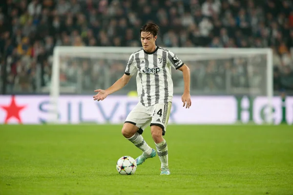 Nicolo Faggioli Från Juventus Uefa Champions League Group Fotbollsmatch Mellan — Stockfoto