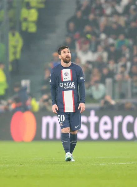 Lionel Messi Dari Paris Saint Germain Selama Uefa Champions League — Stok Foto