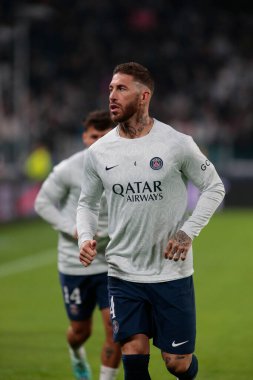 UEFA Şampiyonlar Ligi H Grubu sırasında Paris Saint-Germain FC 'den Sergio Ramos, 2 Kasım 2022' de İtalya 'nın Allianz Stadyumu' nda Juventus Fc ve Paris Saint Germain arasında oynanan futbol karşılaşması. Fotoğraf: Nderim Kaceli - Fotoğraf: Nderim Kaceli / LiveMedi