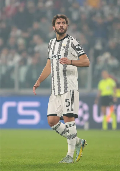 Manuel Locatelli Från Juventus Uefa Champions League Group Fotbollsmatch Mellan — Stockfoto